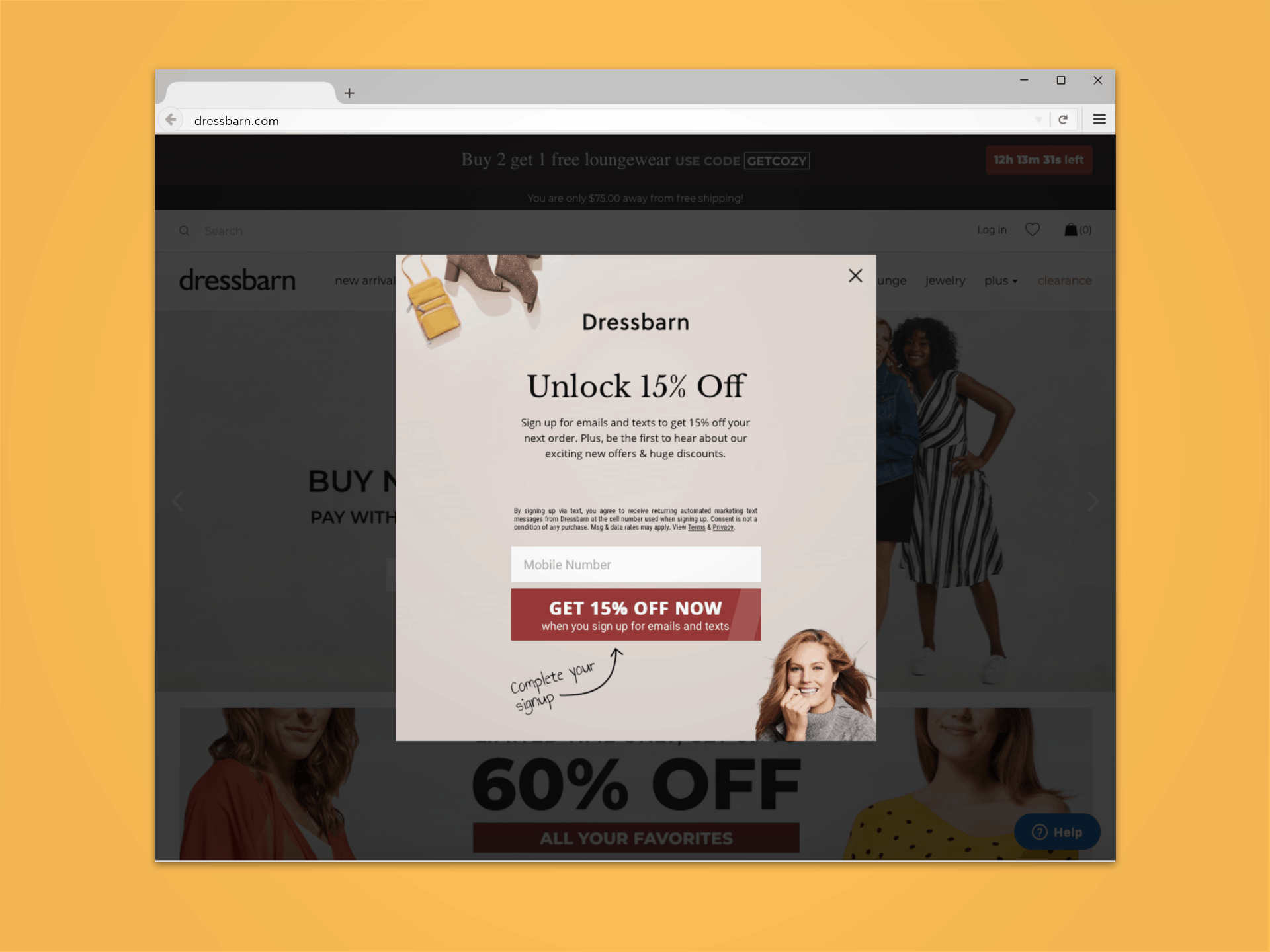 31 Amazing SMS Marketing Website Pop-Up Examples